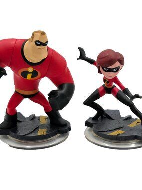 The Incredibles Disney Infinity Figure 1.0 Mr. And Mrs. Incredible Loose Read